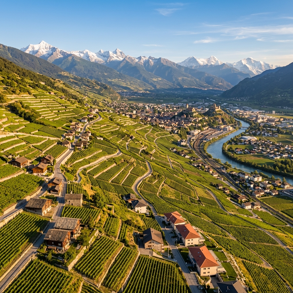 Adret sédunois — Rive droite de Sion